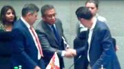 Ministro Oviedo se presenta a su interpelación en la Asamblea legislativa