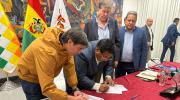 Gobierno y choferes suscriben acuerdo; se suspenden las medidas de presión