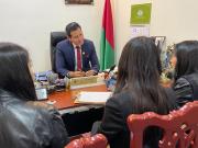 Fiscal departamental de La Paz coordina acciones para que universitarios accedan a orientación legal