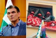“La violencia no se acepta”: Paz critica la toma del Ministerio de Trabajo y pide cambiar la actitud