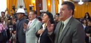 REVILLA POSESIONA A NUEVOS SECRETARIOS DE LA GOBERNACIÓN DE LA PAZ