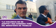 “La violencia no se acepta“: Paz condena toma del Ministerio de Trabajo