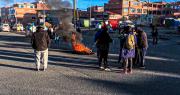La Paz, cercada por los bloqueos de sectores campesinos que respaldan a la COB