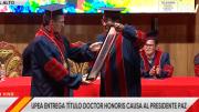 Rodrigo Paz es investido con el Doctorado Honoris Causa en la Universidad Pública de El Alto