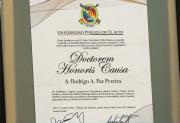 RODRIGO PAZ RECIBE DOCTORADO HONORIS CAUSA EN LA UPEA