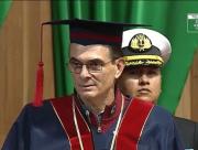 Presidente Paz recibe título doctor honoris causa en la UPEA