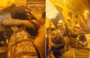 Indígenas de la marcha celebran abrogación de la Ley 1720 en Diputados