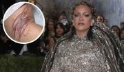 Rihanna: tatuaje inspirado en los dibujos de sus hijos
