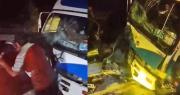 Tres heridos tras choque frontal entre un camión y un vehículo tipo surubí en la ruta nueva Cochabamba – Santa Cruz