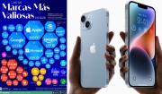Apple sigue siendo la marca más valiosa del mundo con 608.000 millones de dólares, seguida de Microsoft y Google