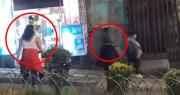 Imágenes fuertes: Mujer es atropellada por un minibús tras ser empujada en medio de pelea