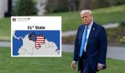 Donald Trump publicó en su red social una imagen de Venezuela como el estado número 51 de Estados Unidos