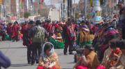 Ponchos Rojos marchan hacia Río Seco y reiteran pedido de renuncia de Paz