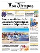 Portadas de los periódicos de Bolivia del jueves 14 de mayo del 2026