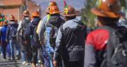 La Paz: Cooperativistas mineros llegan en marcha hasta la plaza San Francisco y señalan que “nada tienen que ver con la COB”