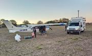 Caen dos bolivianos con 320 kilos de droga en avioneta