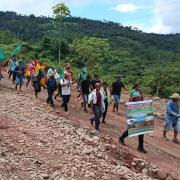 Marchistas logran objetivo y regresan a sus tierras