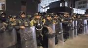 Policía y FFAA llevan a cabo un operativo conjunto de desbloqueo en La Paz