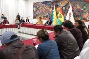 Rodrigo Paz recibe a representantes de la COR de El Alto en la Casa Grande del Pueblo