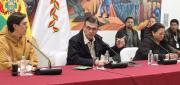 GOBIERNO Y LA COR DE EL ALTO INSTALAN MESA DE DIÁLOGO EN CASA GRANDE DEL PUEBLO