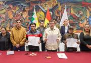 PAZ FIRMA ACUERDO CON LA DIRIGENCIA DE LA COR DE EL ALTO