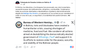 Embajada de Estados Unidos expresa apoyo al presidente Paz