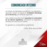 Senadores y diputados optan por el teletrabajo en medio del ascenso del conflicto