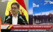Gobierno advierte cárcel para quienes porten armas y dinamita; denuncia que dirigente de Ponchos Rojos convocó a marcha con fusiles