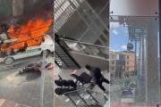 Disturbios, gasificación, saqueo y ataques a instituciones públicas marcan jornada de protestas