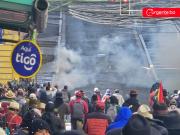Marchas, gasificación y enfrentamientos: así fue el asedio a la plaza Murillo de parte de movilizados
