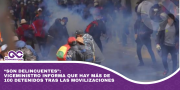 “Son delincuentes”: viceministro informa que hay más de 100 detenidos tras las movilizaciones