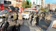 Policía refuerza seguridad en Calacoto ante anuncio de movilizaciones de un sector social de Palca