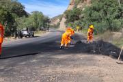 Obreros de la ABC reparan carretera Suticollo-Parotani dañado por los bloqueadores
