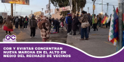 COB y evistas concentran nueva marcha en El Alto en medio del rechazo de vecinos