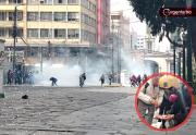Policía y movilizados se enfrentan en La Paz; reportan un periodista herido