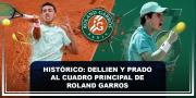Histórico: Dellien y Prado al cuadro principal de Roland Garros