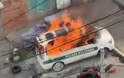 Detención preventiva para seis implicados en quema de vehículo policial durante protestas