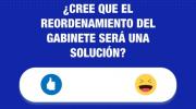 Sondeo: 72,5 % cree que el reordenamiento del gabinete no solucionará la crisis