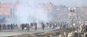 Policías y bloqueadores se enfrentan en Ventilla y Apacheta durante avance del corredor humanitario