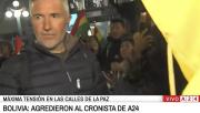 Equipo de prensa argentino fue agredido por ciudadanos que defienden la democracia