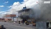 Bloqueadores incendiaron y saquearon oficinas en Achica Arriba