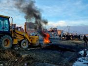 Corredor humanitario: Gobierno denuncia destrozos a maquinaria pesada y graves daños al asfalto