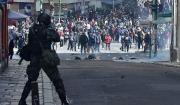 Gasificación a marchistas en el centro paceño y bloqueo en el aeropuerto de El Alto