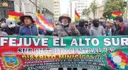Dirigentes de El Alto Sur no confían en Lara, pero plantean que asuma para convocar a elecciones 
