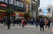 Choferes paralizaron La Paz con marchas y bloqueos por escasez y mala calidad de combustibles