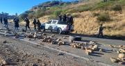 Policía reporta 150 puntos de bloqueos en cinco departamentos del país