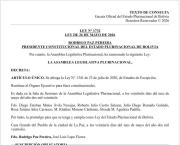 El Presidente promulga la ley de abrogación de estados de excepción de 2020 y rige solo el marco definido por la CPE