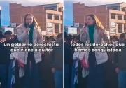 En Senkata, una diputada argentina alienta a manifestantes con un discurso contra el Gobierno