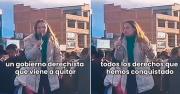 En Senkata, una diputada argentina alienta a manifestantes con un discurso contra el el Gobierno