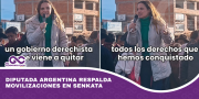 Diputada argentina respalda movilizaciones en Senkata